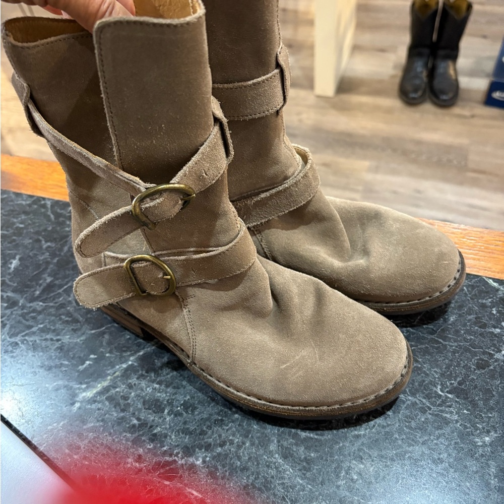 Fiorentini + Baker Brown Buckle Combat Boots